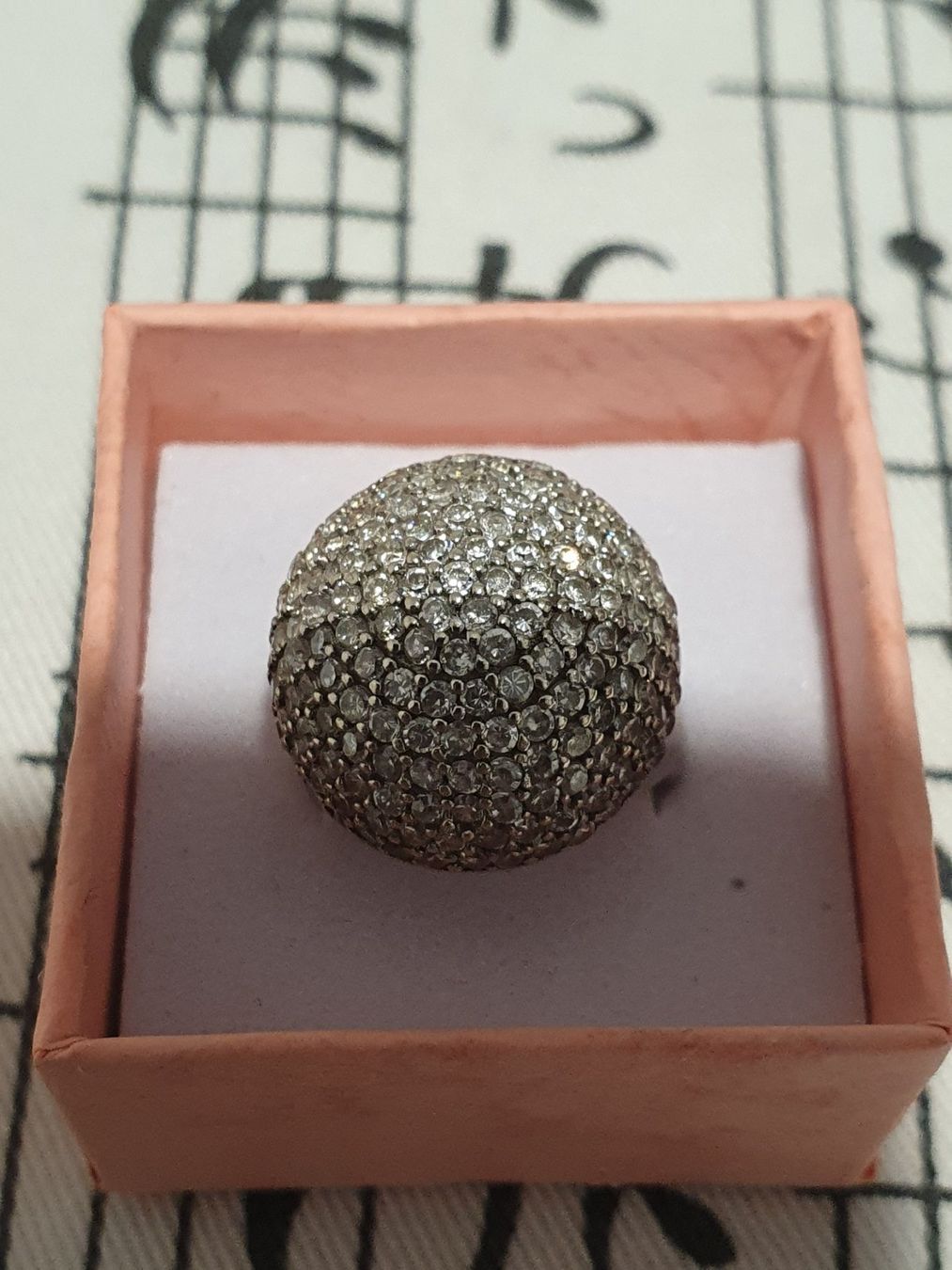 Ringe: Entourage Pavé Designer Ring,  Silber 925 in Kugelform 😍 – Gebraucht aus Wohlen AG von palmsprings 4