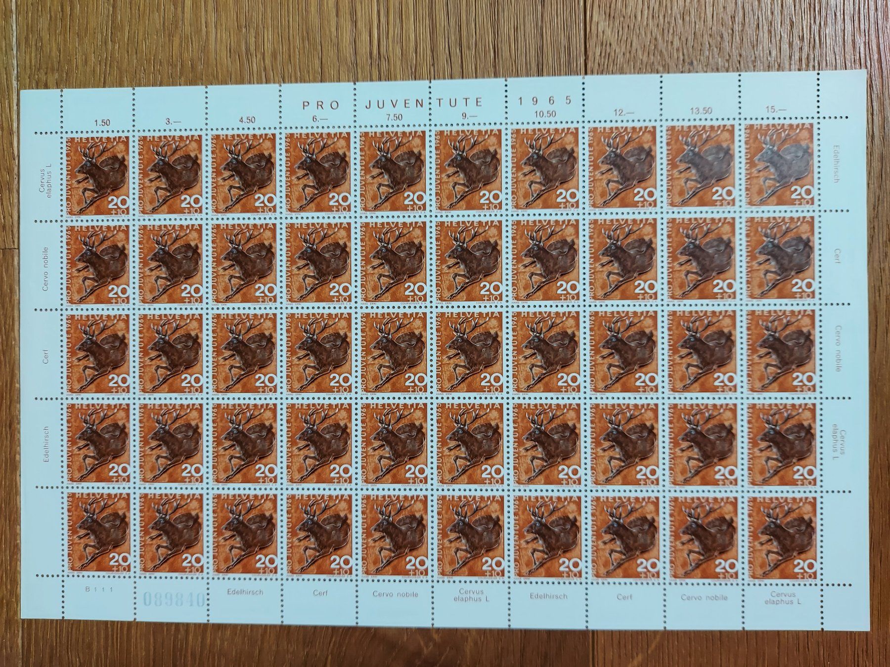Tutti i francobolli: Postfrisch, gültige Schweizer Frankatur, Briefmarkenbogen – Nuovo e nell'imballaggio originale da Heiden venduto da ber_b77f