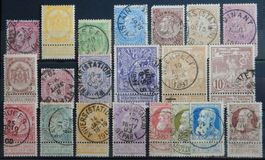 Belgien ex. Kat. 42-74 */gest. 1884/1905 Kat. 126 Euro