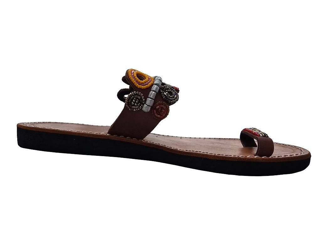Scarpe da donna: Handgemachte Leder-Sandalen - Multicolor 40 – Nuovo e nell'imballaggio originale da Brione s. Minusio venduto da Littleninja 2