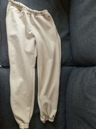 Ambra Jogginghose Gr. S/M – Beige Sweatpants Made in Italy