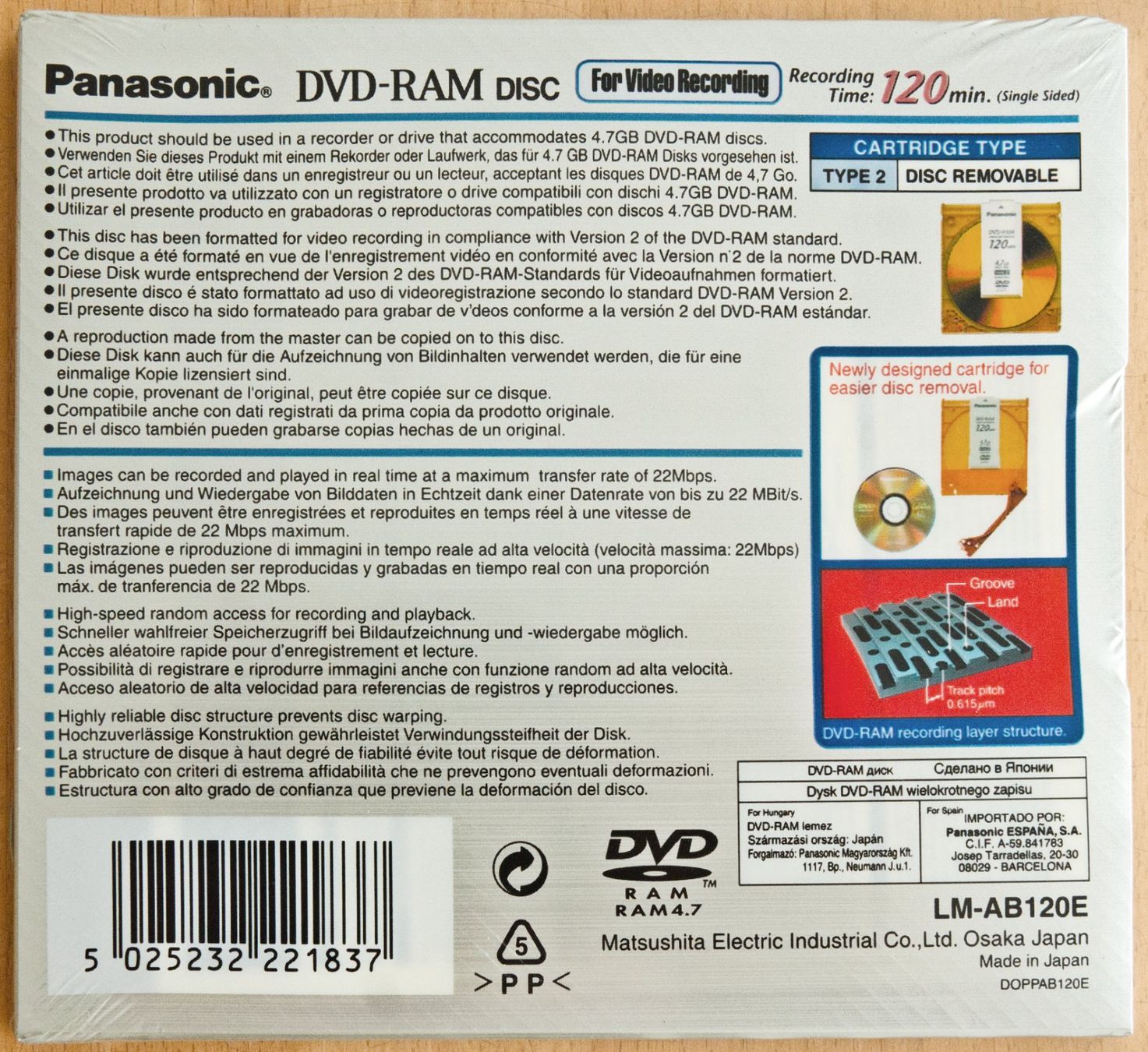 Alle DVDs: DVD-RAM 4.7GB Type 2 Disc – Neu und originalverpackt aus Rüti ZH von Noldisax 1