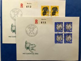 CH1965 - Enveloppe Journée du timbre Bulle 1965 PJ - 50 cts