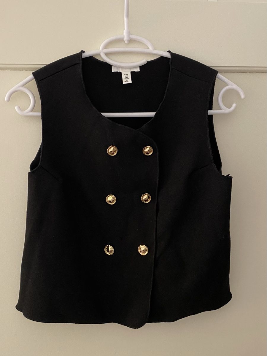H&M Gilet & Giacche senza maniche: Weste mit goldenen Knöpfen Gr. S – Usato da Bern venduto da Liv_45nl