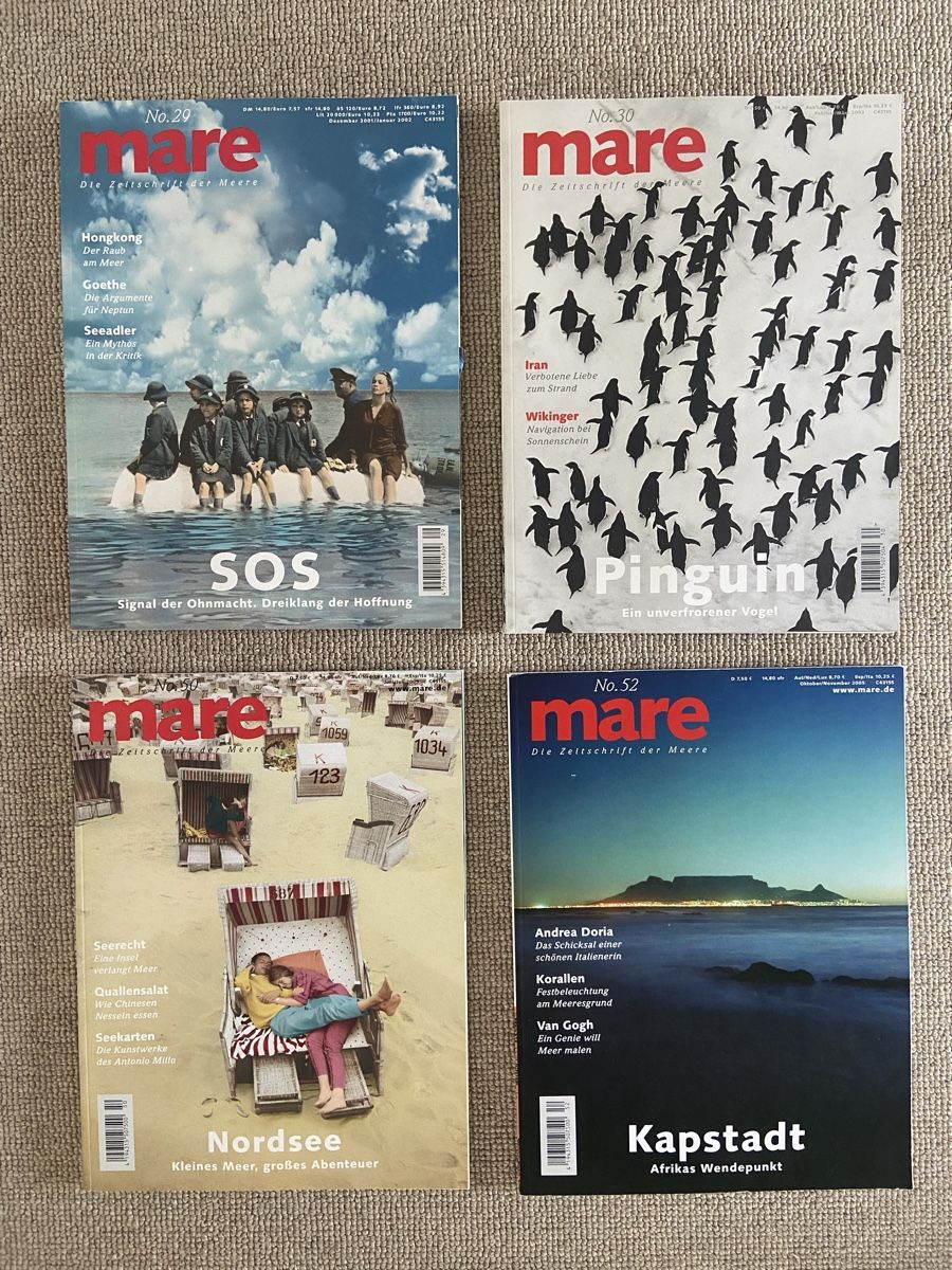 Riviste & Magazine: Mare Zeitschrift 4 Ausgaben  – Usato da Muri b. Bern venduto da Sydney2002