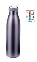 Thermoflasche aus Edelstahl, Grau, 750 ml, Ø 7 x 28,5 cm