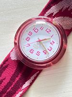 Swatch POP Uhr pink Gehäuse weiss Zifferblatt guter Zustand
