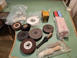Polierzubehär Set Konvolut diverse Teile gebraucht und  neu