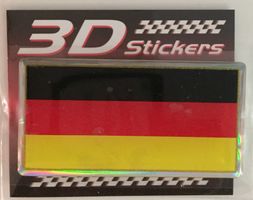 Deutschland 3D Aufkleber Sticker 40x78mm