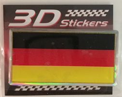 Deutschland 3D Aufkleber Sticker 40x78mm NEU