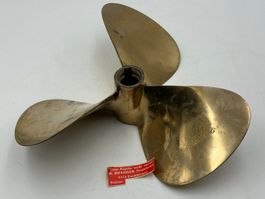 3-flügliger Messingpropeller Schiff – repariert W. Infanger