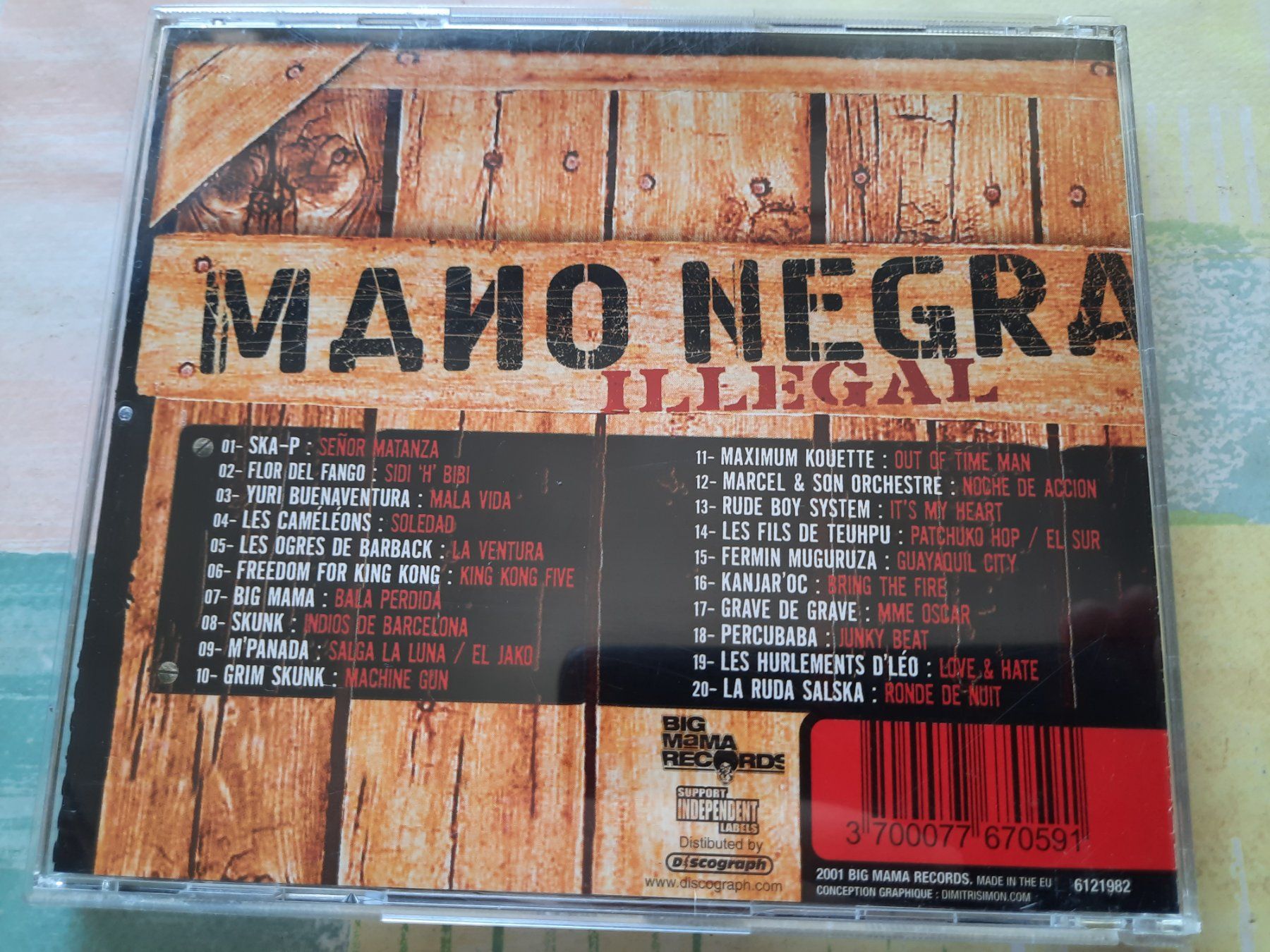 CDs: CD Tribute to Mano Negra - Compilation Illegal – Gebraucht aus Pully von bro_n52j 1
