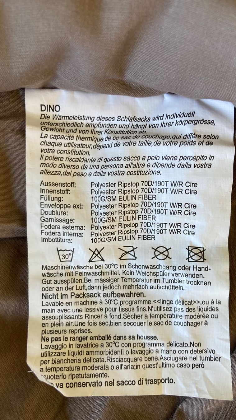 Trevolution Sacchi a pelo: Kinderschlafsack DINO von Trevolution – Nuovo (secondo la descrizione) da Niederweningen venduto da Peugette 1