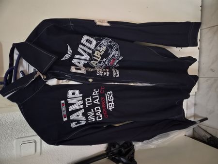 Camp David Herren Hemd Gr. XL dunkelblau