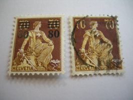 AUFBRAUCHSAUFGABE 80/70 GESTEMPELT/POSTFRISCH/FALZ SBK 85.-