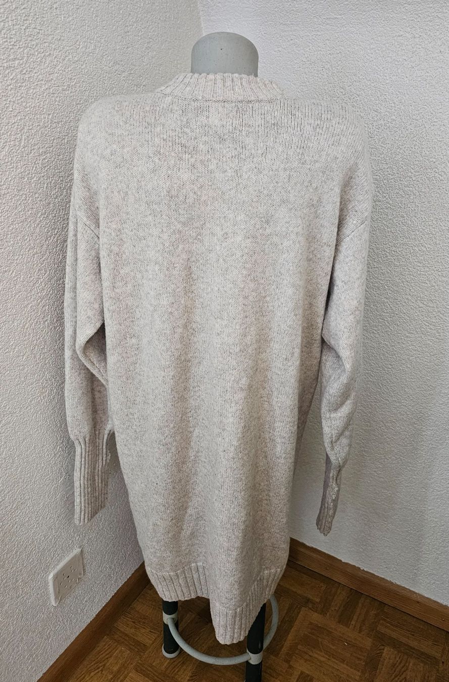 H&M Maglioni & Felpe: Langer Strick Pullover Gr. M H&M Beigetöne mit Wollanteil – Usato da Füllinsdorf venduto da Sunnebliemli7 2