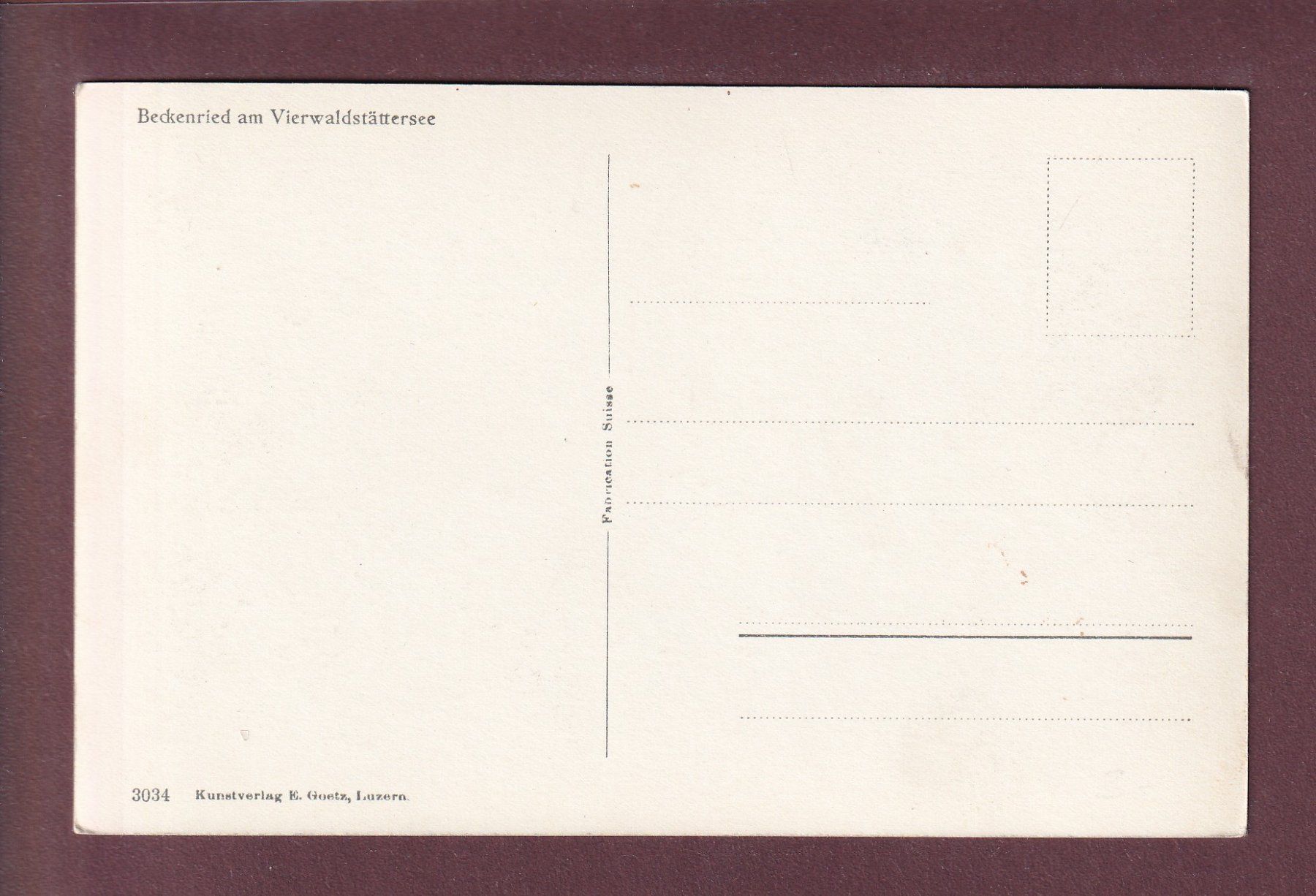Cartoline postali: BECKENRIED am Vierwaldstättersee – Usato da Pully venduto da nicecards 1