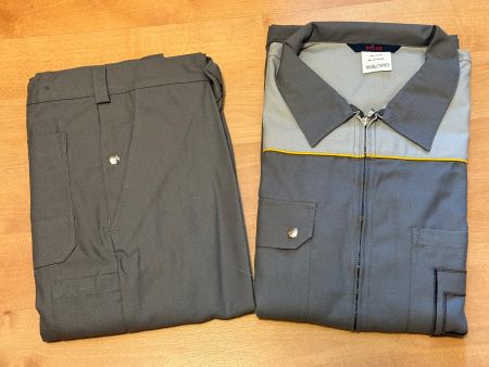 Arbeitskleid Set aus Bundhose + Jacke grau - Gr. 59/124 OVP