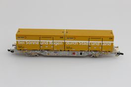 Liliput L240042 Post Containertragwagen Set 7 mit Defekt