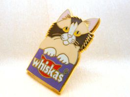 ❗ Katze chat gatto cat Whiskas Effems   +Versand Pin M11A.08