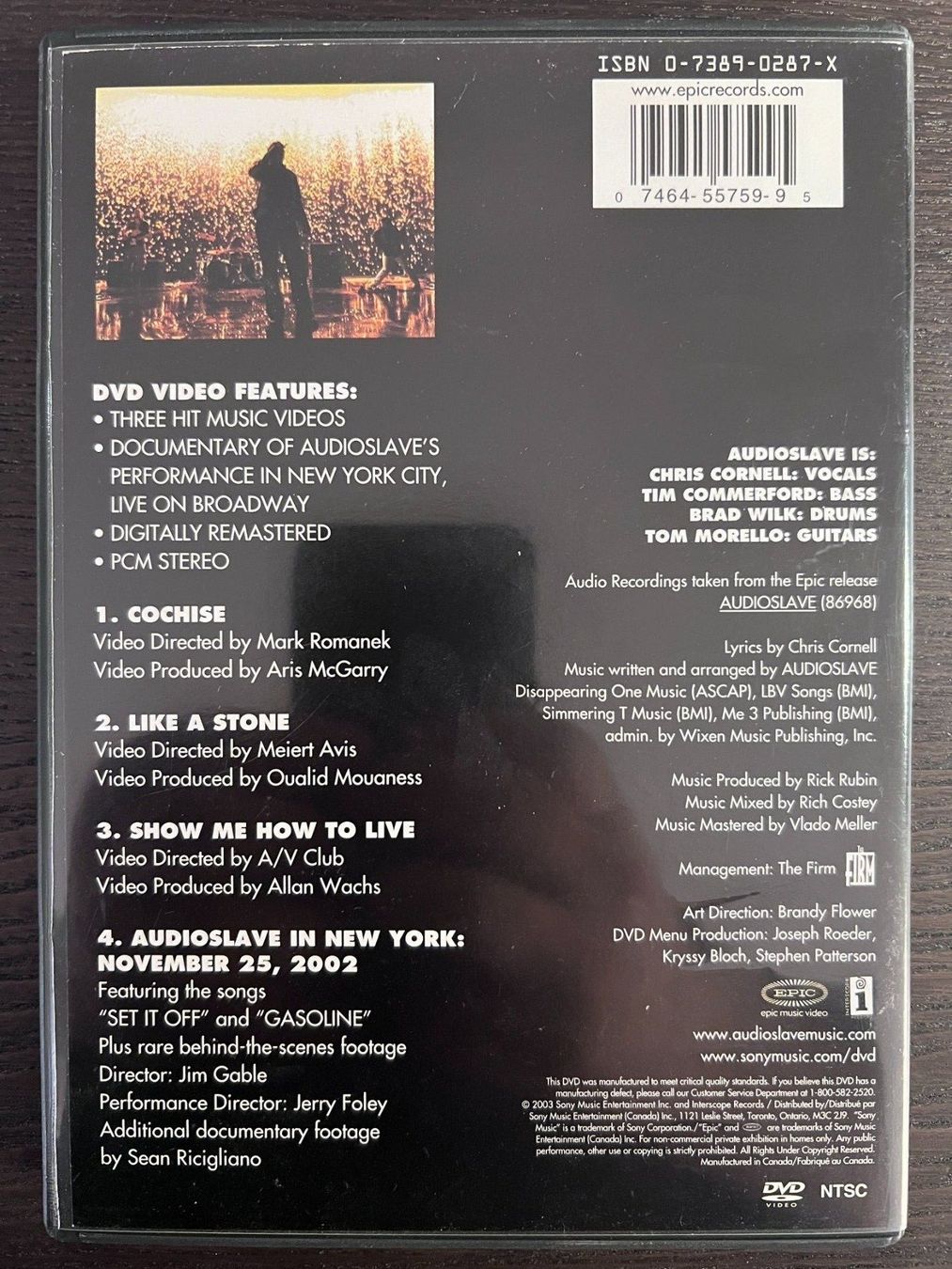 Tutti i DVDs: Audioslave – Usato da Zürich venduto da FilmFreunde 1