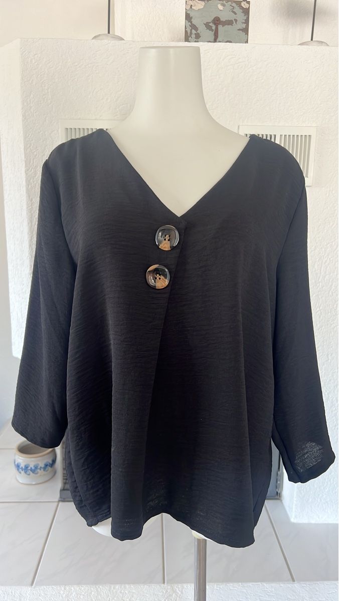 Camicette: Elegante Bluse mit Knöpfen Gr. L – Usato da Seon venduto da Sunny-Schmuck78