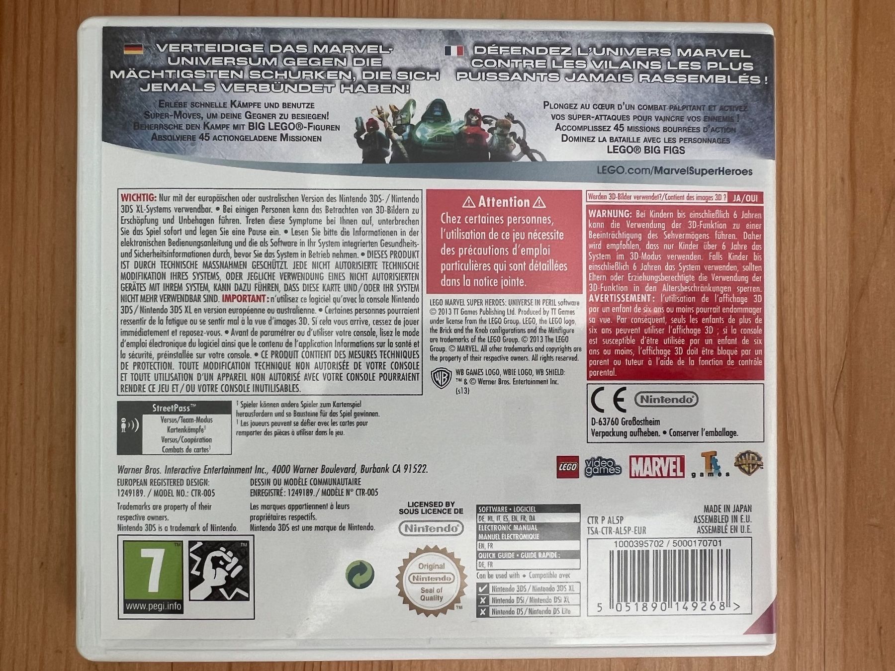 Nintendo Spiele: 3DS LEGO Marvel Super Heroes - Universe in Peril – Gebraucht aus st.gallen von SoCre75 2