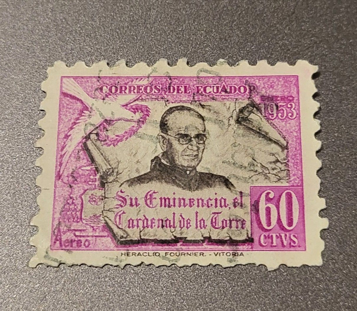 Alle Briefmarken: Ecuador 1954 alte briefmarken – Gebraucht aus St Gallen von Stampsalshobby