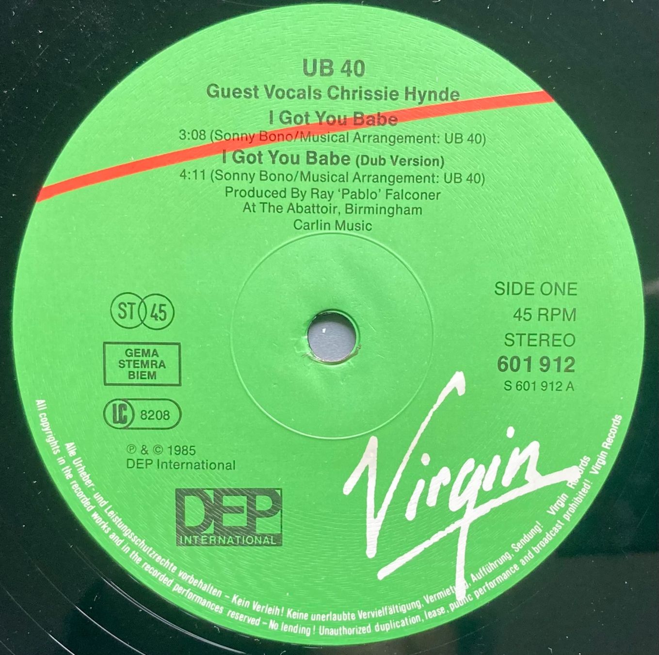 Schallplatten: UB40 - I GOT YOU BABE – Gebraucht aus Poliez-Pittet von Newtown-Records 2