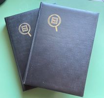 Zwei Briefmarkeneinsteckalben sw gebraucht,12 Doppelseitig