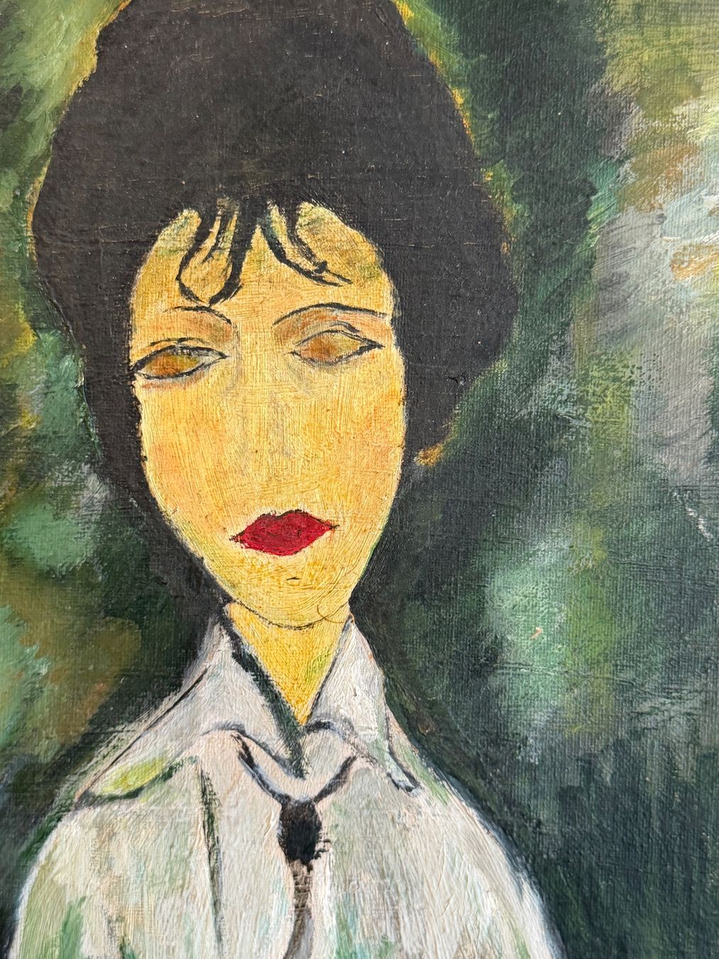Gemälde: Porträtmalerei Frau Expressionismus Kunst – Gebraucht aus Basel von PAUL_ART 2
