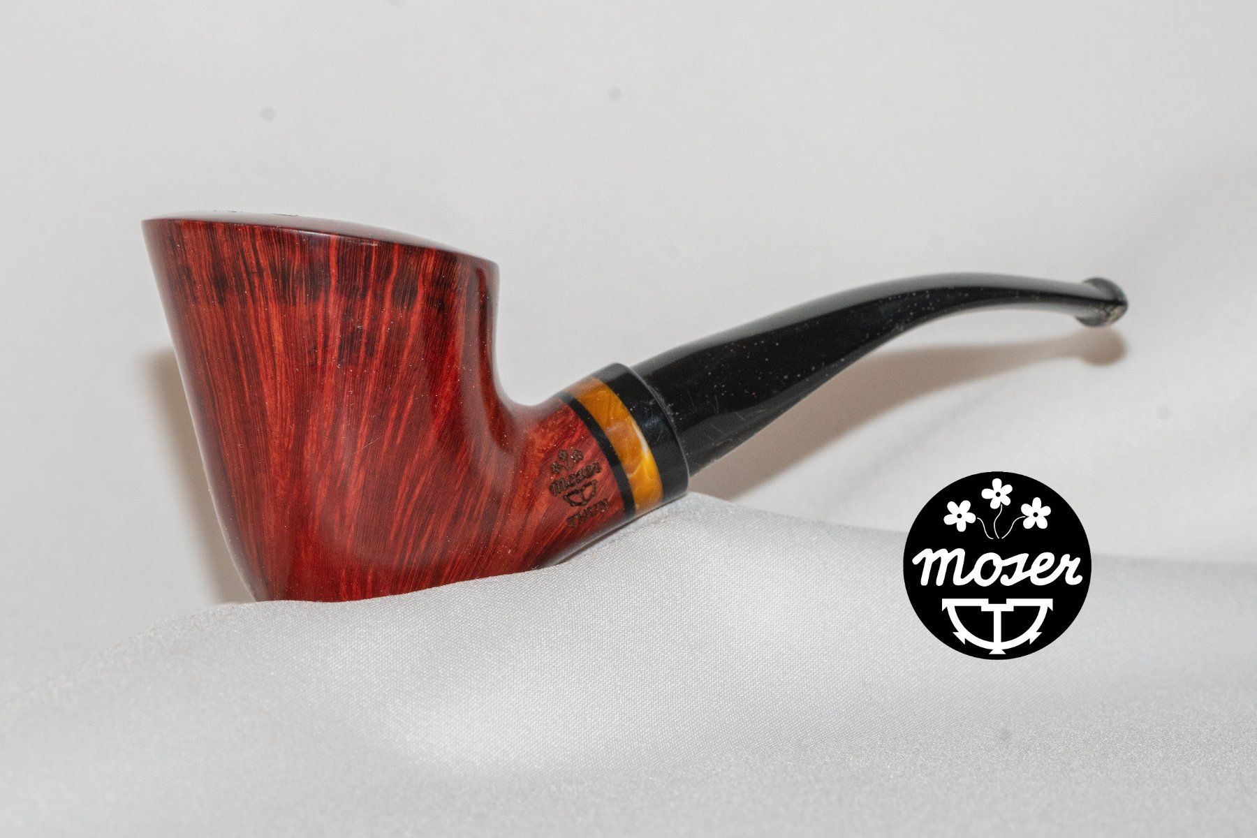 Moser Pipe & Accessori: NEU: Handgemachte Moser-Tabakpfeife! – Nuovo e nell'imballaggio originale da Thun venduto da mowerk
