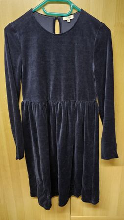 Vestito velluto blu scuro Nulu XS