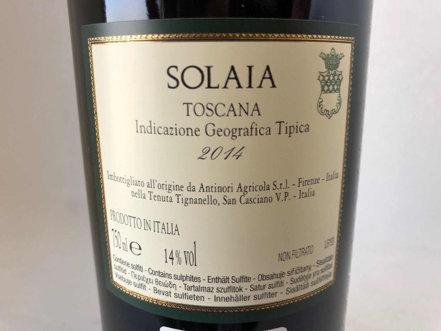 Antinori Vino: 1 Flasche Solaia Toscana MO 2014... TOP... – Nuovo e nell'imballaggio originale da Wöschnau venduto da Vinsale 3