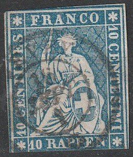Tous les timbres: Schweiz-Strubel Nr.23G – D'occasion à uttwil par koe_z8jm