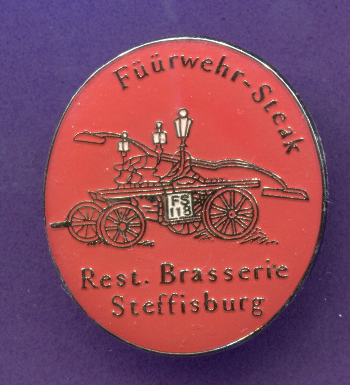 Placchette & Badge: Füürwehr-Steak  STEFFISBURG – Usato da Winterthur venduto da Sammleroase