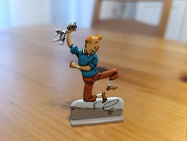 Figurine Tintin en relief diecast dans Le Temple du Soleil