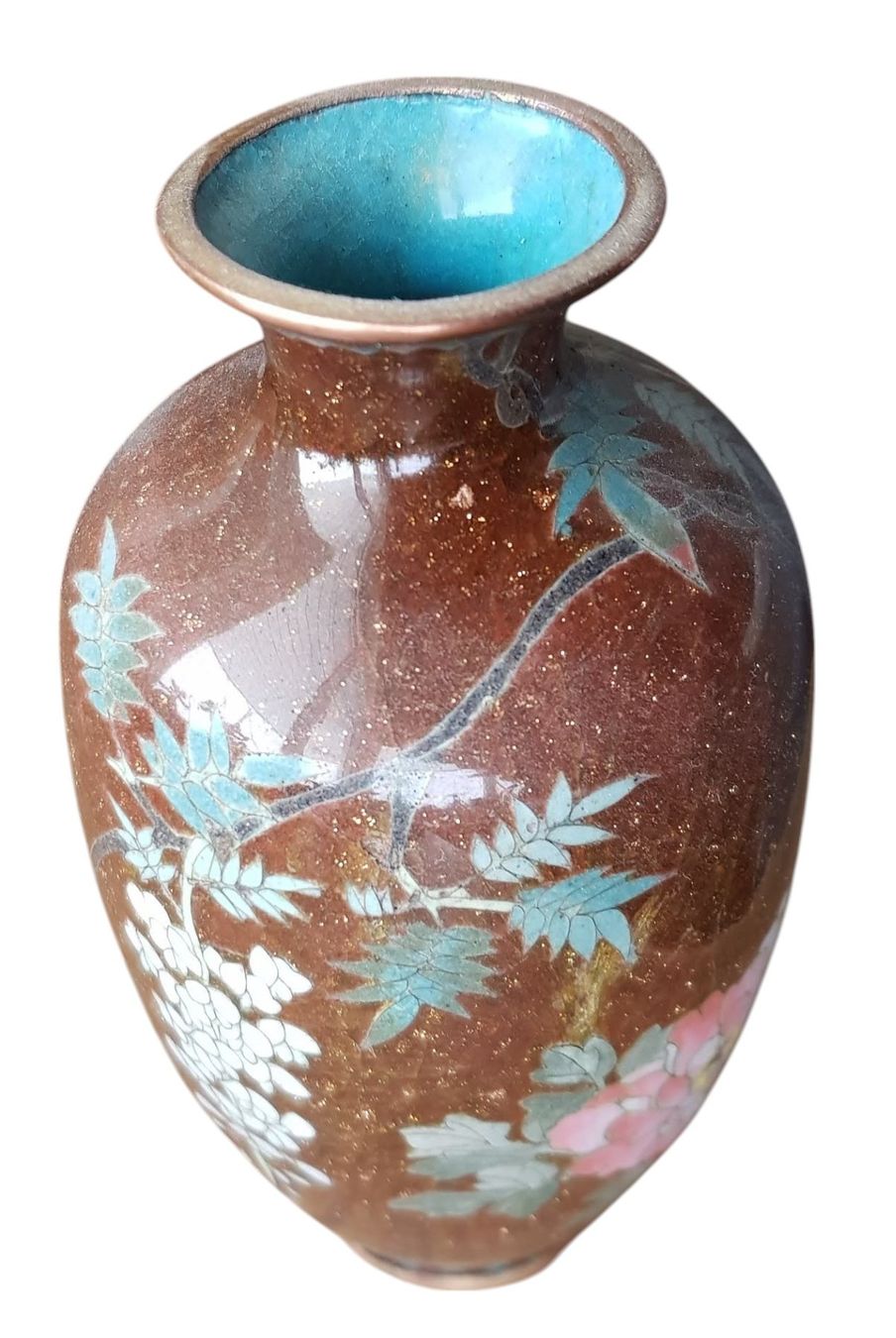Vasen & Gefässe: Vase Japan antik Emaille Cloisonneé – Gebraucht aus Mörschwil von antiksalon21 2