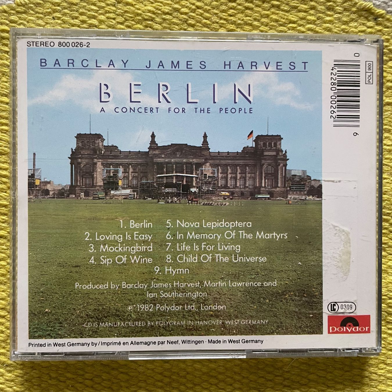 CD: BARCLAY JAMES HARVEST-BERLIN – Usato da Rorschacherberg venduto da CD-Roli 1