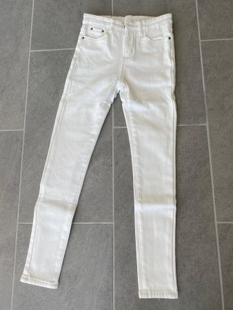 Winter-Warm: Thermojeans, eierschalenweiss, Gr. 25 NEU