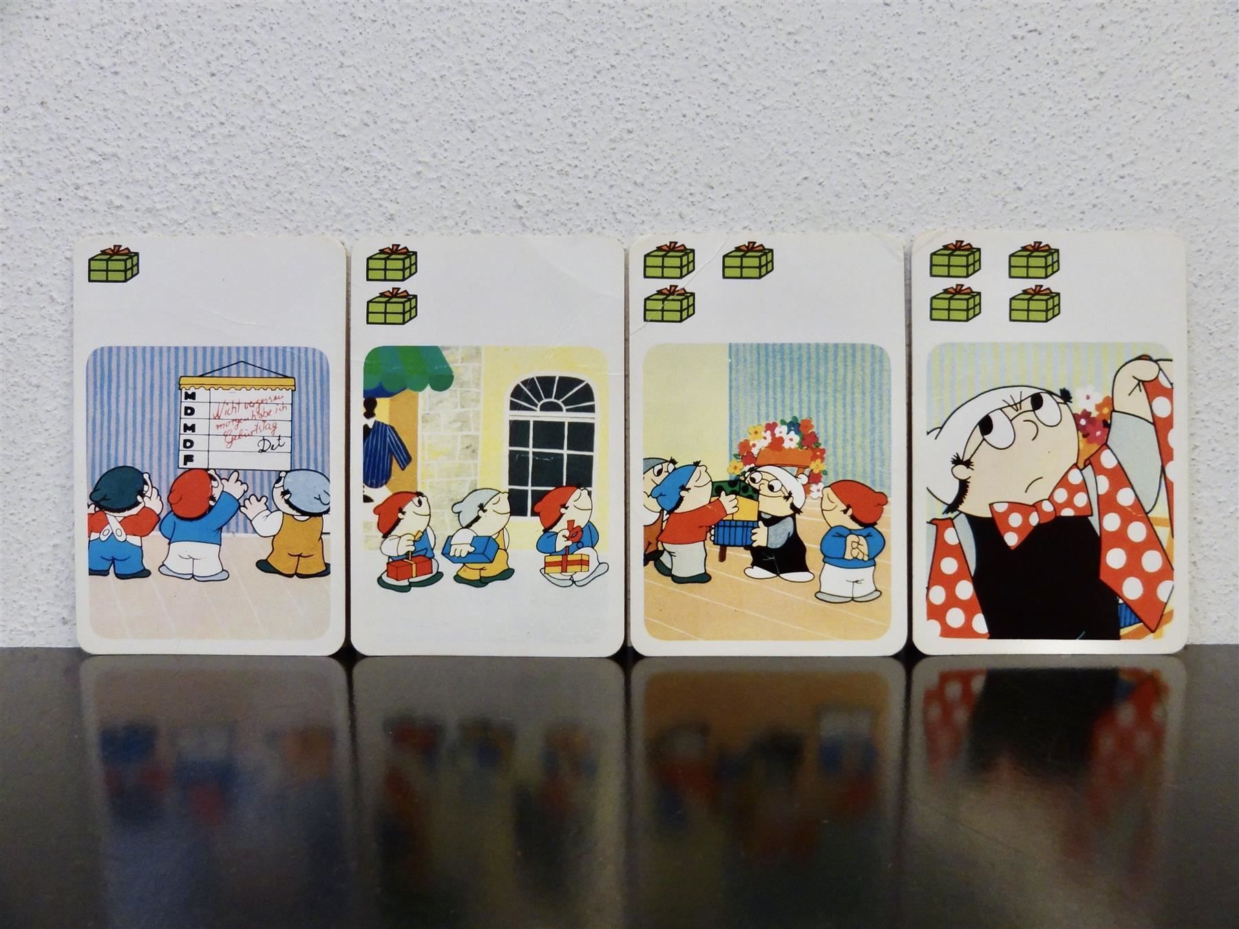 Giochi: schönes altes Quartett MAINZELMÄNNCHEN – Usato da Kerzers venduto da wisaundso 5