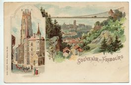 LITHO Souvenir de FRIBOURG