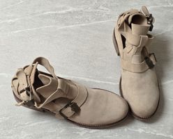 Bershka Stiefeletten Damen beige  Grösse 38