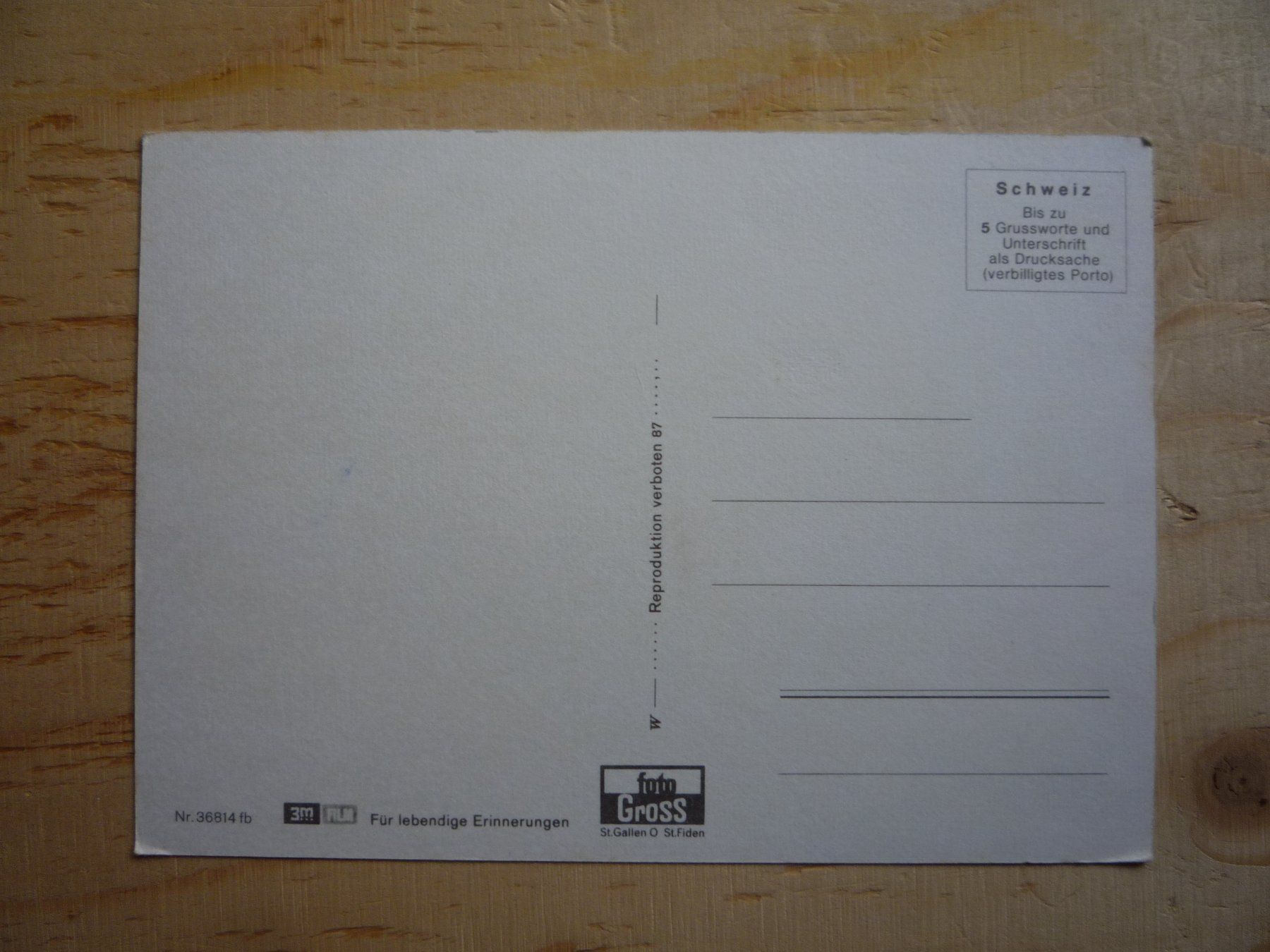 Cartoline postali: Gruss aus Ebnat-Kappel, 36814 fb – Usato da Rieden SG venduto da Brockehuesli 1