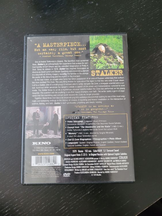 Stalker dvd von Andrey Tarkovsky | Kaufen auf Ricardo