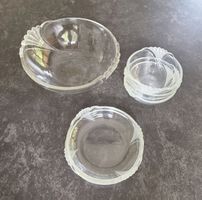 Vintage Schalenset aus dickem Glas 6 teilig