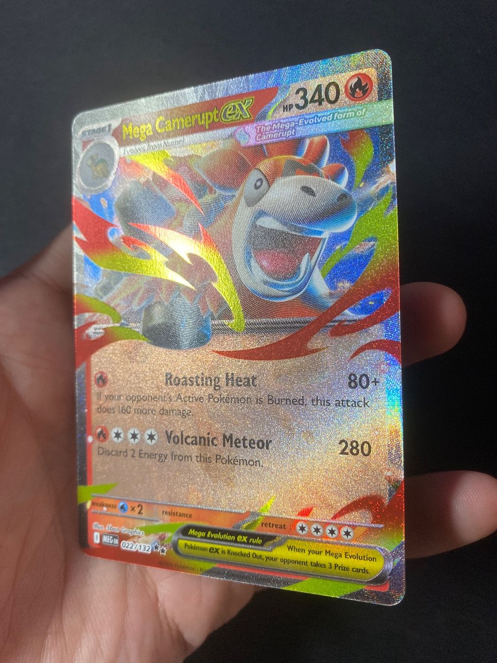Pokémon Carte collezionabili: Mega Camerupt ex 22 - Double Rare - Mega Evolution - EN ab 1 – Nuovo (secondo la descrizione) da Hausen AG venduto da Shrade 1