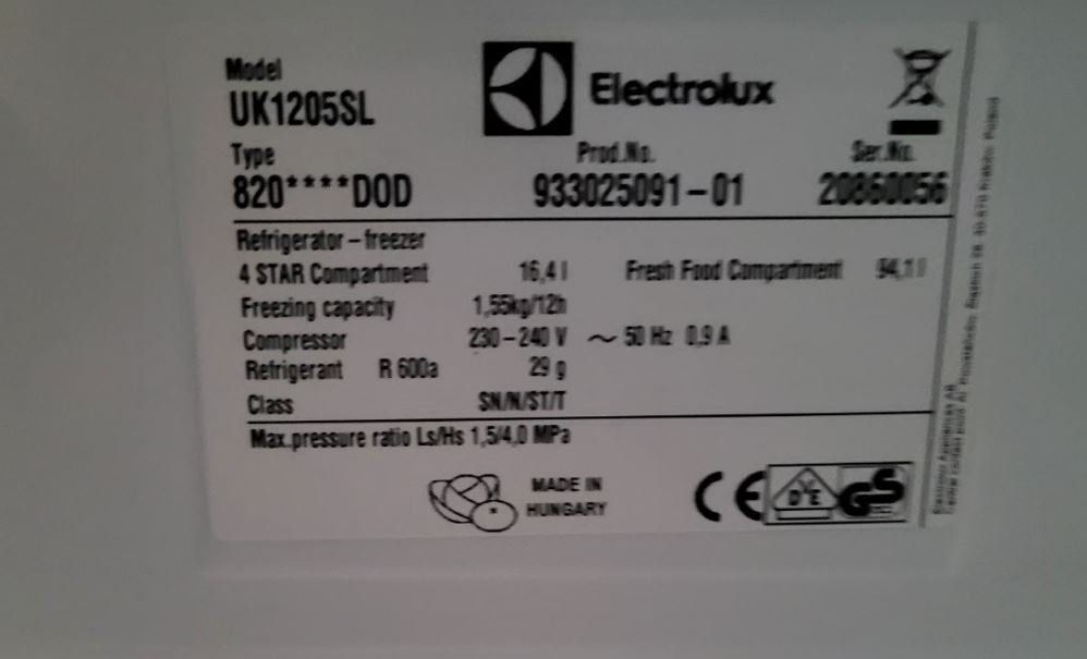 Kühlschrank: Unterbau Kühlschrank Electrolux UK1205SL, Höhe 81.9 cm – Gebraucht aus St. Gallen von AMEISENKOENIG 2