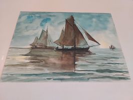 Attraktives Marine-Aquarell (2004)