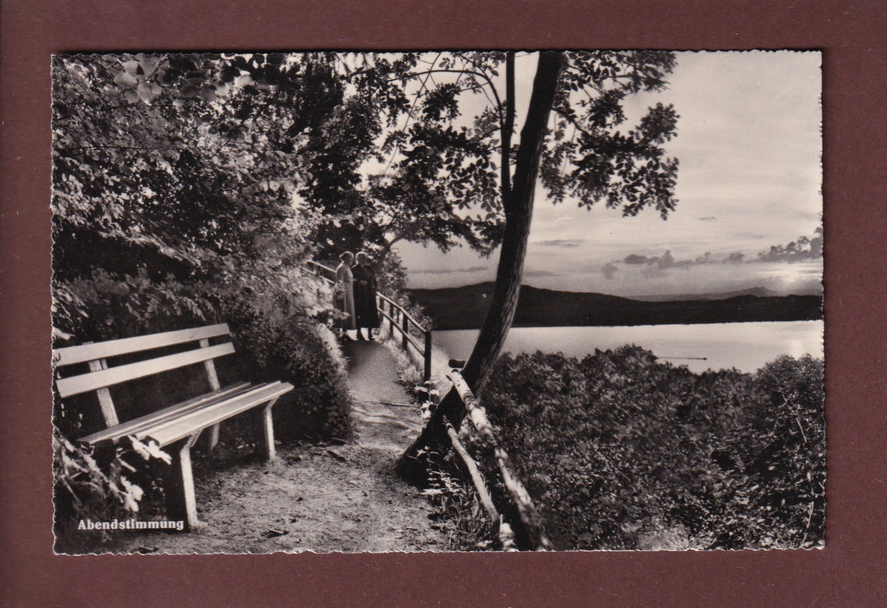 Cartoline postali: Wartburg - MANNENBACH - Abendstimmung - 1952 – Usato da Pully venduto da nicecards